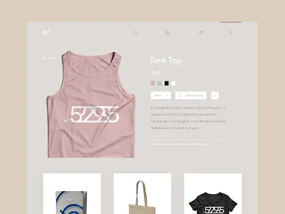 Daily UI #12 - Shop (One item) app branding daily daily 100 challenge dailyui flat icon item minimal one rose shop shopping tee shirt type typography ui ux web website