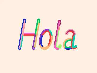 Hola - Custom type type typedesign typeface typographic typography
