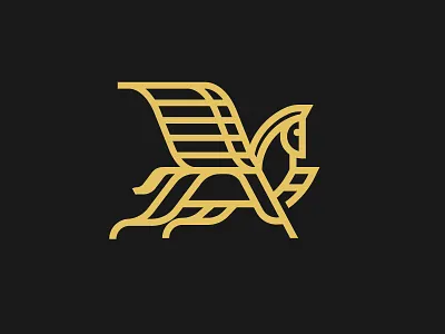 Unused Pegasus Mark branding design elegant greek greek mythology horse illustration kentucky ky logo louisville pegasus vector