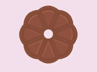 Daily Biscuit Challenge 34, The Chocolate Round biscuit colour design illustration inspiration rough sugar sweet texture treat vector