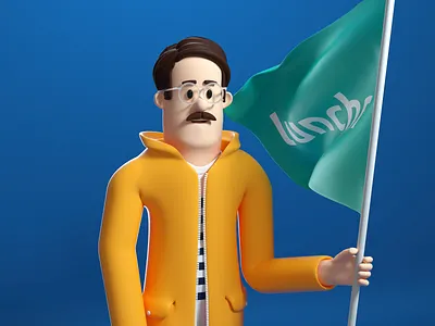 Lunchr Character : Martin 3d c4d character character design illustration