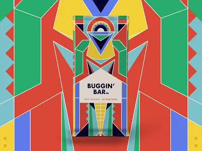 Buggin Bar Salted Caramel branding candy bar design flat icon identity illustration illustrator packaging protein bar vector