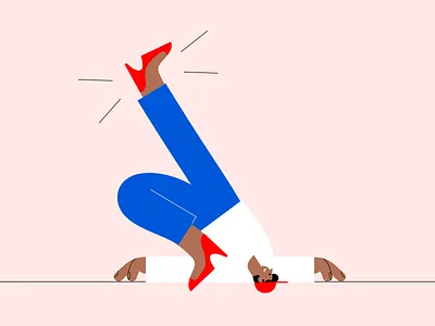 Get into it! 👠 flat illustration gay illustration lgbtq pride qpoc queer