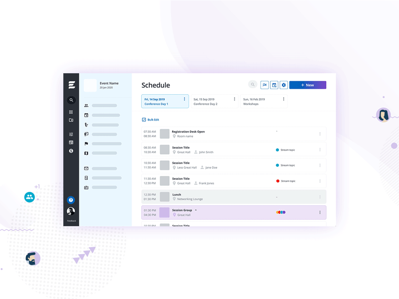Bulk Edit Animation adobexd bulk edit checkbox cms content management interaction animation interface interface animation schedule ui