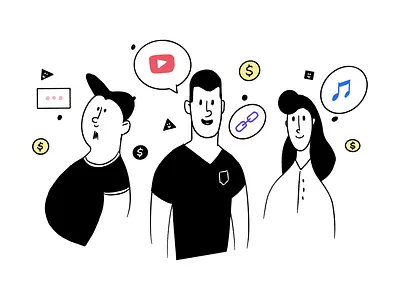Welcome to Coil illustration linedrawing simple