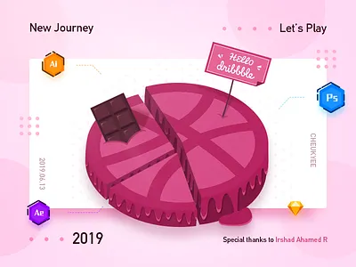 Hello Dribbble！ data debuts firstshot hellodribbble icon illustration pie ui