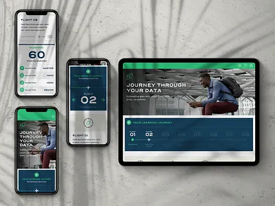 Journey Through Data Training adapt app custom design elearning icon ios journey knowledge learning mobile modules platform responsive responsive website training travel ui ux visual