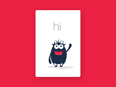 Say hi - Itzzi Cards brand branding cards happy illustration itzzi vector