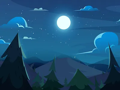 Blue Night illstuator me 插图