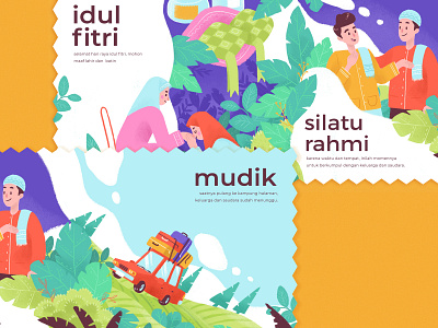 Eid Mubarak design illustration