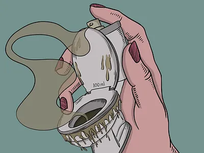 Eau De Toilet art digital art drawing fragrance graphics illustration minimal perfume sketch smell spray toilet vector