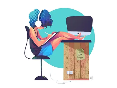 Illustrator artist character design concept art designer drawing flag design illustration illustrator ipadpro procreate web illustration