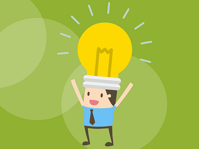 Get an idea branding design illustration vector