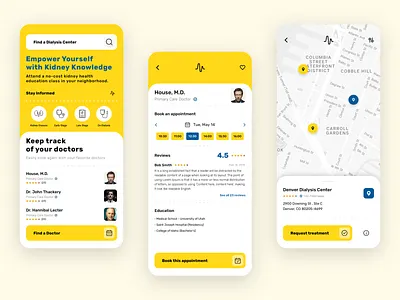 Dialysis App app application branding concept design mobile ui ux
