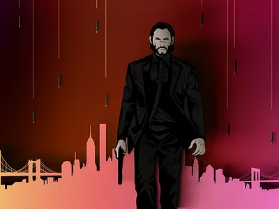 John Wick 3: Parabellum - Art Design 3d 3d art 3d artist blender blender3d design illustration john wick model movies render vector