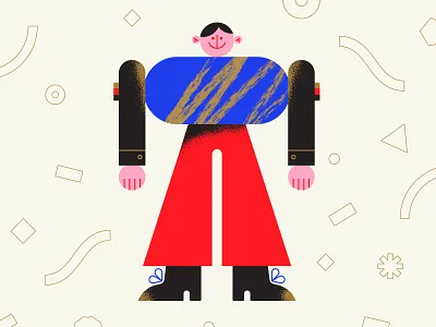 🔵🔺 character character design geometric geometry minimal toy wooden toy