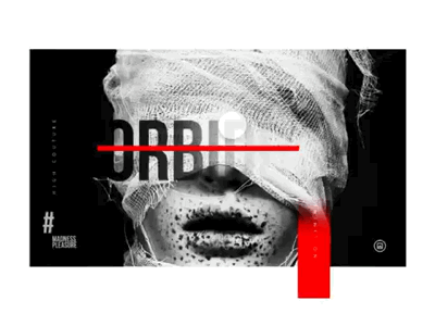 No words High Couture Web Design adobe xd couture different fashion ui wed design weird