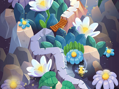 Toliti level map - detail 2d 2d art 2d artist design digital illustration illustrator monika klobcar vector vector art
