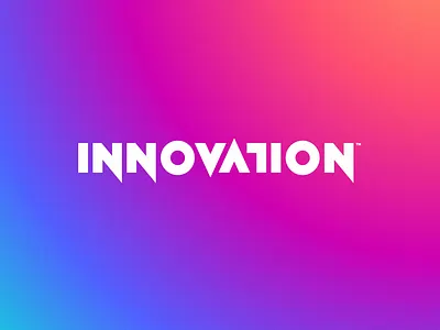 Innovation font gradient gradient design letter lettering logo logotype mark monogram symbol typeface ui