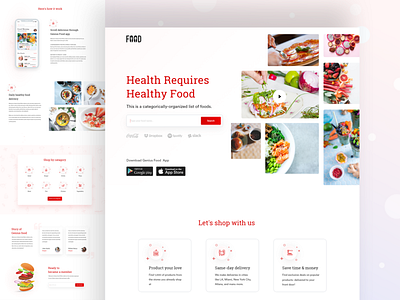 Food Order Website Design catering homepage delicious food food and drink food app food order food ordering icon illustration landing page design minimal design restaurant design restaurant web restaurant website theme ui ux website design