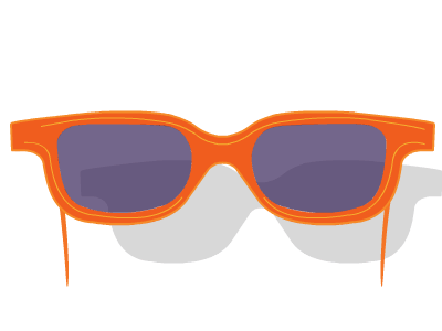 3D glasses 3d glasses animated icon animation 2d cinema gif glasses illustration motion design school sunglasses vector vector animation