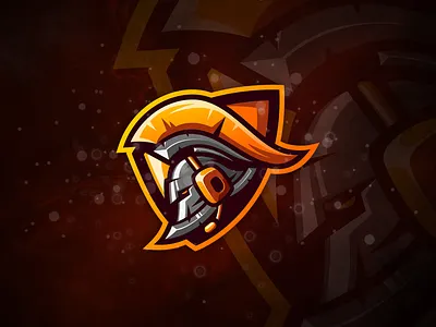 Gladiator angry badge brand character cute e sport e sports esport esports gladiator logo logo esport mascot shield sport