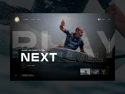 Hero hero homepage landing page sketch sports typography ui ux web design xd