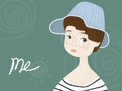 Illustration Challenge - Day 1 - Me illustration