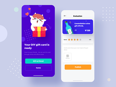Constellation Small Wine Gift Card Customization 6 app design team ui ux
