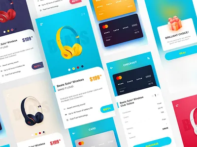 Earphone purchase UI app design ui ux