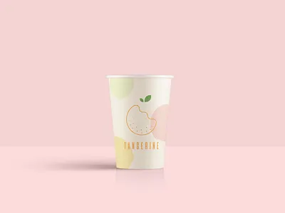 Tangerine branding branding design colorful design for fun fruit fruit logo logo pastel pastel color tangerine vector art