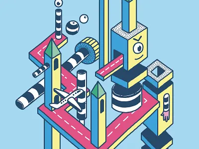 Carretera colors dibujo digital digital 2d illustration illustration art photoshop