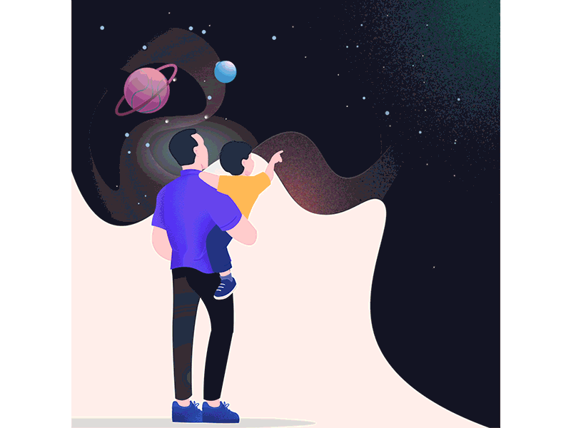 Happy Fathers Day! dad father fathersday galaxies galaxy son space stars univers