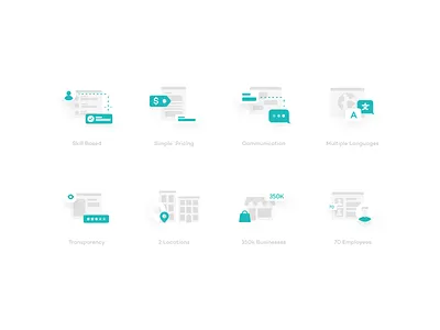 Business Icons clean design icon illustration modern simple ui vector