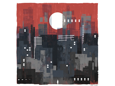 Big City adobe advertising art cityscape conceptual design digital editorial illustration mixed media pastel photoshop texture
