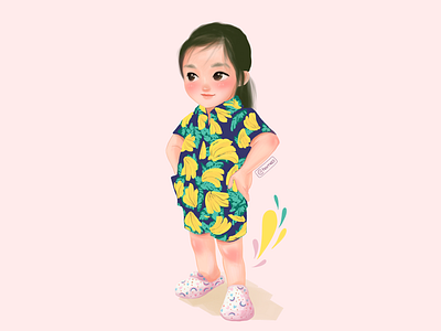 Best summer ever! character art character design character drawing cute art girl drawing illustration illustrator pocreate