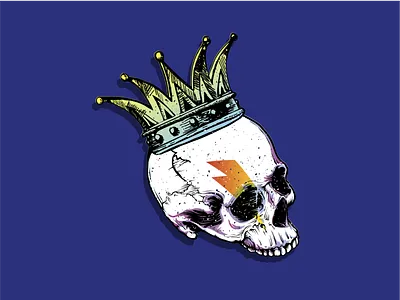 Rock skull crown dark illustration rock skull texture