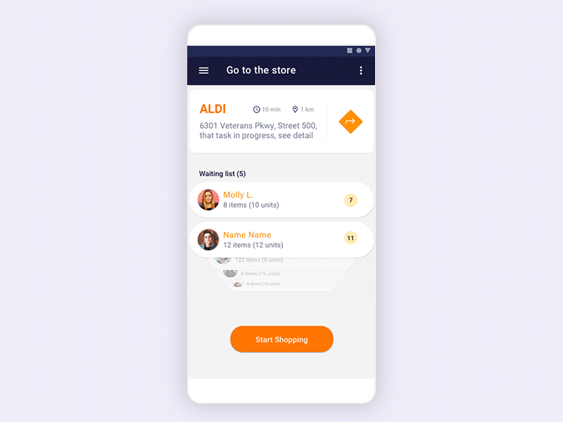 Shopper App animation app application interaction design materialdesign shopper shopperapp ui ux