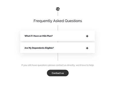 FAQ's accordion faq reveal ui