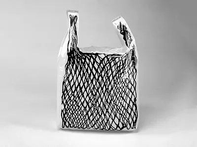 Czech String Bag "Síťovka" art artwork bag blackandwhite buy bw design everyday photoshop plastic print reusable sell seller simple sitovka string use useful visual art