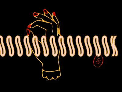 Font Design black design font gold illustration lettering pink type typogaphy