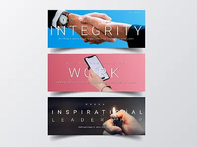 Header Design design education header header design integrity leadership platform skills weekly work