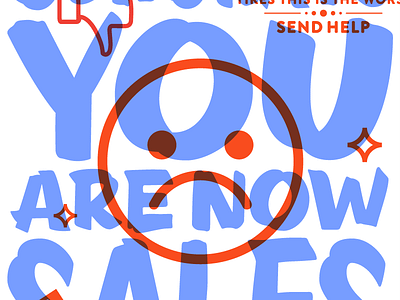 Sad Sales Smiley freelance fucking freelancing handlettering lettering