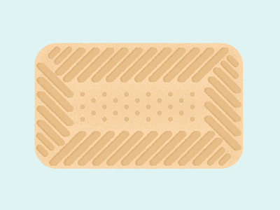 Daily Biscuit Challenge 35, The Shortcake biscuit colour design edges happy illustration rough sugar texture vector