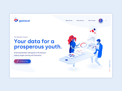 Gooroo Header animation design home page illustration interface sketch start up startup typography ui ux vector web web design webdesign website