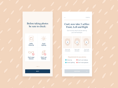 Ella S 2x app brown clean dermatology design hellohello interface minimal mobile regimen responsive rose simple skin skincare ui ux web website