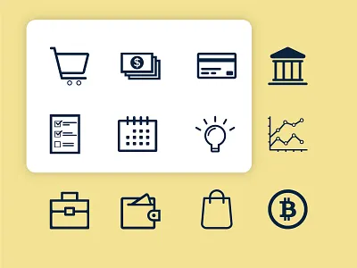 Icons Pack - Finance design finance flat icon icon design icon pack icon set iconography minimal vector