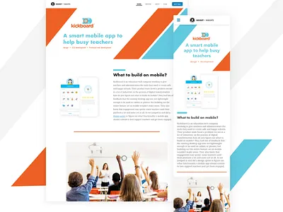 Kickboard children design education mobile app mobile design ui