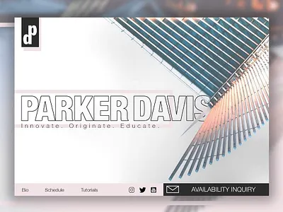 UI Experiment design landing page mockup ui uiux ux web design website