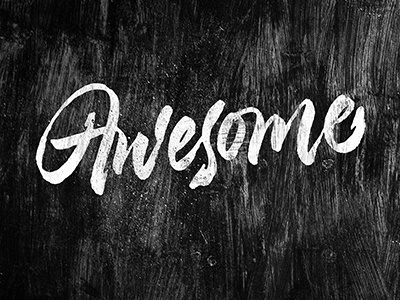 Awesome calligraphy lettering